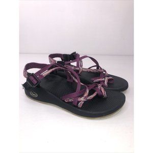 Chaco ZX2 Women's 8 Dual Strap Purple, Pink, Gray, & White Toe Loop, Vibram Sole
